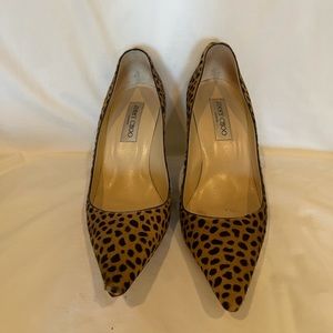 Jimmy Choo Pony Skin Leopard Print Pump